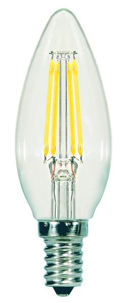 5.5 Watt B11 LED Clear Candelabra Base 90 CRI 2700K 120 Volt