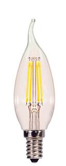4 WATT CA11 LED CLEAR CANDELABRA BASE 90 CRI 3000K 120 VOLT 