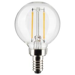 25W 3-11/100 in. G16 1/2 LED Light Bulb with a Candelabra E-12 Base Dimmable in Clear