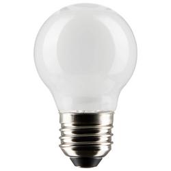 4.5W G25 LED Bulb  350 Lumens, 2700K, E26 Base, White Finish, (Pack of 2)