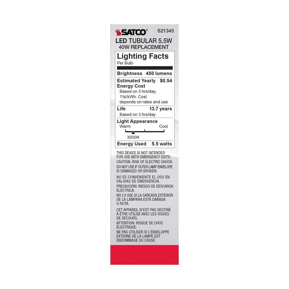 SATCO Soft White Dimmable LED Medium E-26 Bulb 
