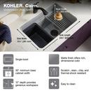KOHLER Matte White 27-1/2 x 18-5/16 in. Undermount Laundry Sink 