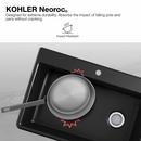KOHLER Matte White 27-1/2 x 18-5/16 in. Undermount Laundry Sink 