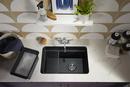 KOHLER Matte Black 27-1/2 x 18-5/16 in. Undermount Laundry Sink 