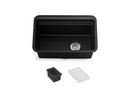 KOHLER Matte Black 27-1/2 x 18-5/16 in. Undermount Laundry Sink 