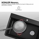 KOHLER Matte Black 27-1/2 x 18-5/16 in. Undermount Laundry Sink 
