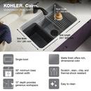 KOHLER Matte Black 27-1/2 x 18-5/16 in. Undermount Laundry Sink 