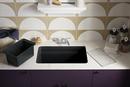 KOHLER Matte Black 27-1/2 x 18-5/16 in. Undermount Laundry Sink 
