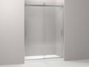 78-1/4 x 59-5/8 in. Frameless Sliding Shower Door in Brushed Nickel
