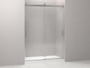 78-1/4 x 59-5/8 in. Frameless Sliding Shower Door in Brushed Nickel 