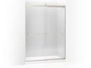 KOHLER Anodized Brushed Nickel 81-5/8 x 59-5/8 in. Frameless Sliding Shower Door 