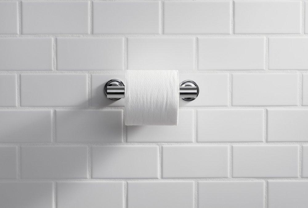 KOHLER Vibrant Titanium Wall Toilet Tissue Holder 
