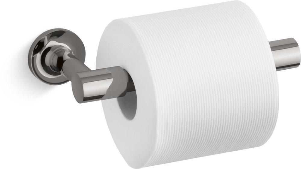 KOHLER Vibrant&reg; Titanium Wall Toilet Tissue Holder 