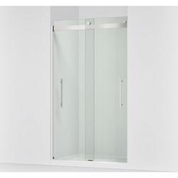 81-5/8 x 47-5/8 in. Frameless Sliding Shower Door in Bright Polished Silver