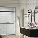 KOHLER Anodized Brushed Nickel 77-9/16 x 59-5/8 in. Frameless Sliding Shower Door 