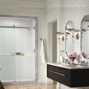 KOHLER Anodized Brushed Nickel 77-9/16 x 59-5/8 in. Frameless Sliding Shower Door 