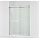 KOHLER Anodized Brushed Nickel 77-9/16 x 59-5/8 in. Frameless Sliding Shower Door 