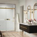 KOHLER Matte Black 77-9/16 x 59-5/8 in. Frameless Sliding 17 in. Shower Door 