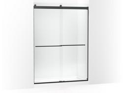 81-5/8 x 59-8/8 in. Frameless Sliding Shower Door in Matte Black