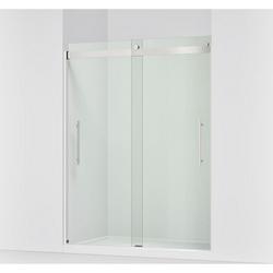 77-9-16 x 59-5/8 in. Frameless Sliding Shower Door in Bright Polished Silver