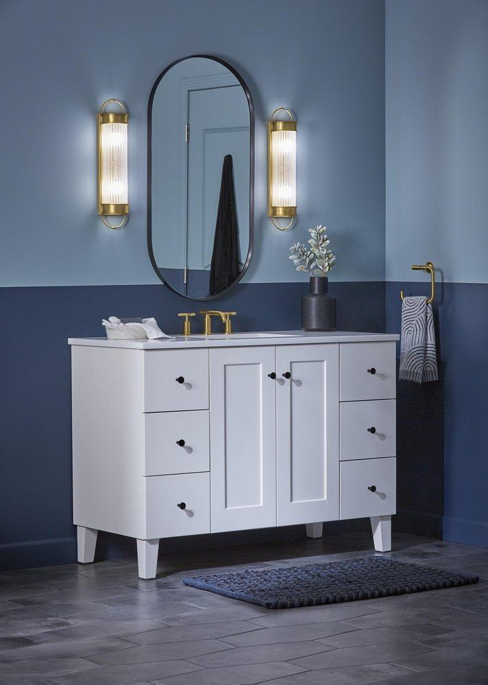 KOHLER Vibrant Titanium Rectangular Open Towel Ring 