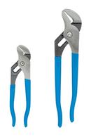 CHANNELLOCK&reg; Polished Steel 2-Piece Tongue & Grooved Plier Set 
