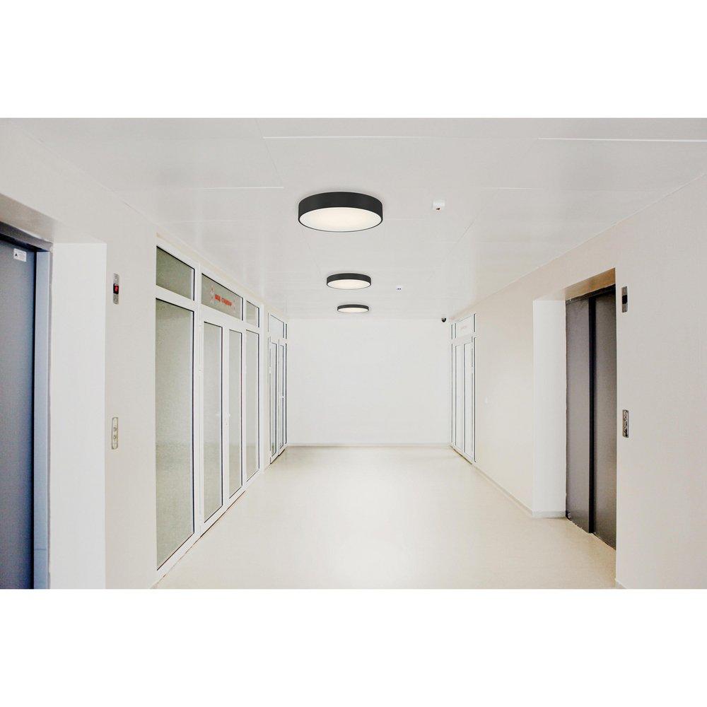 COMO 13.75 LED FLUSH MOUNT - BLACK 