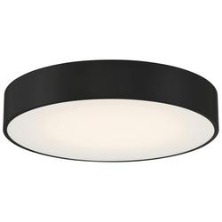 13.75 in. Flush Mount Ceiling Fixture in Black and White