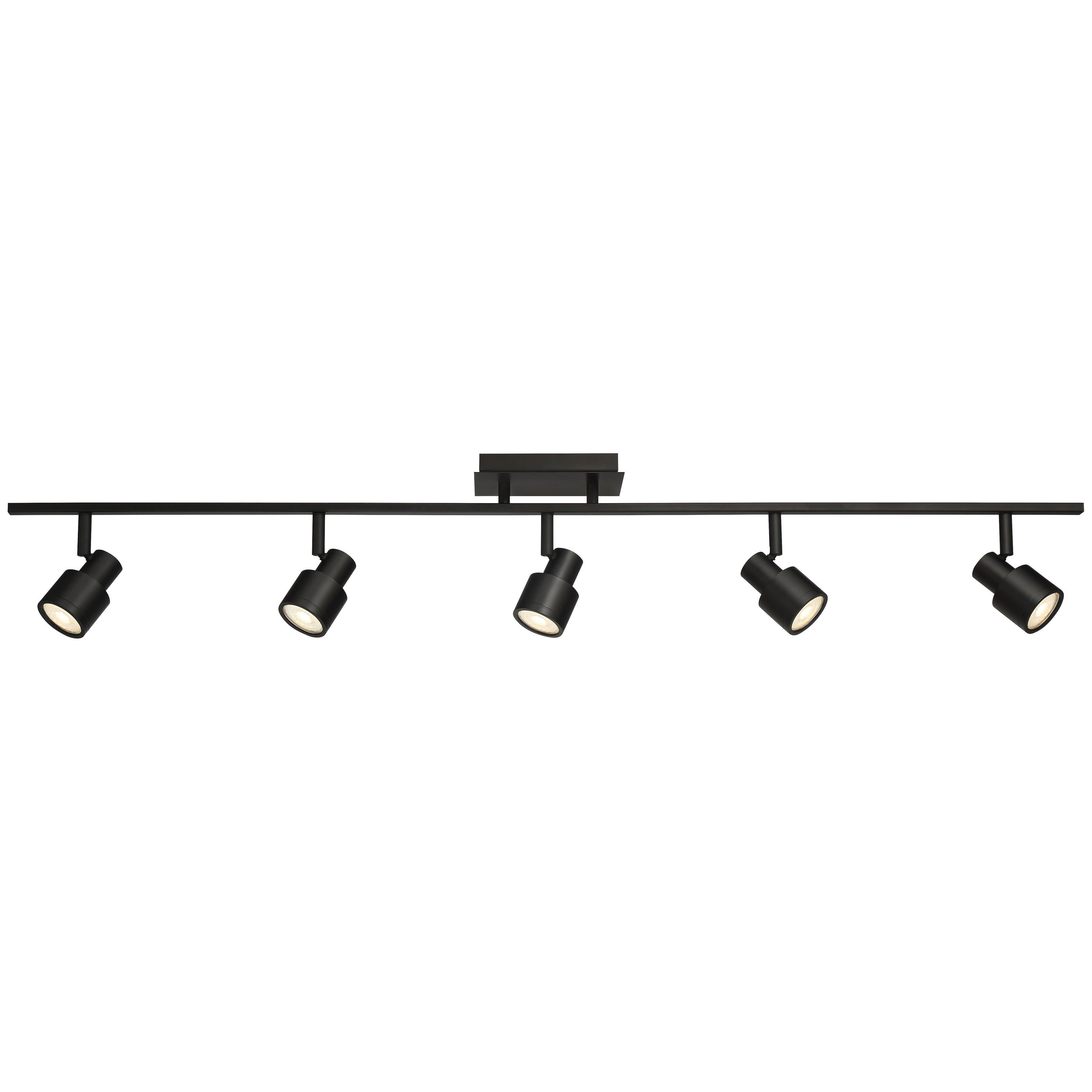 Access Lighting Matte Black 5.5W 5-Light LED Track Lighting 