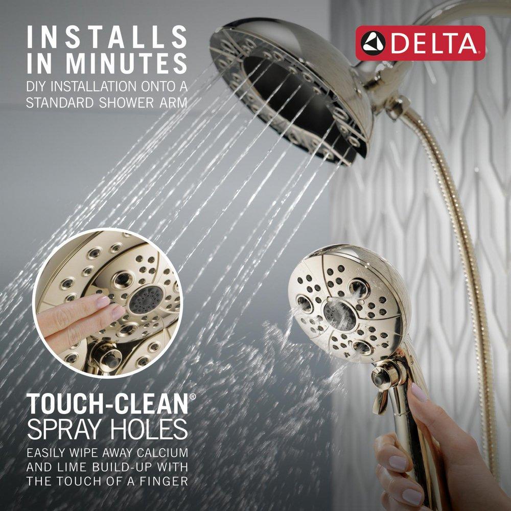 Delta Faucet Lumicoat Polished Nickel Multi Function Hand Shower 