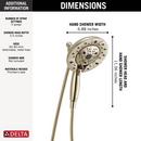 Delta Faucet Lumicoat Polished Nickel Multi Function Hand Shower 
