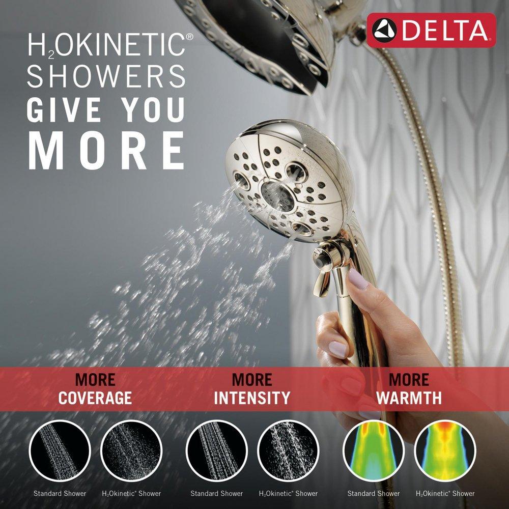 Delta Faucet Lumicoat Polished Nickel Multi Function Hand Shower 