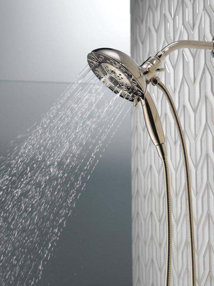 Delta Faucet Lumicoat Polished Nickel Multi Function Hand Shower 