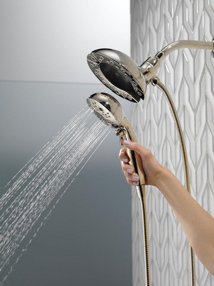 Delta Faucet Lumicoat Polished Nickel Multi Function Hand Shower 
