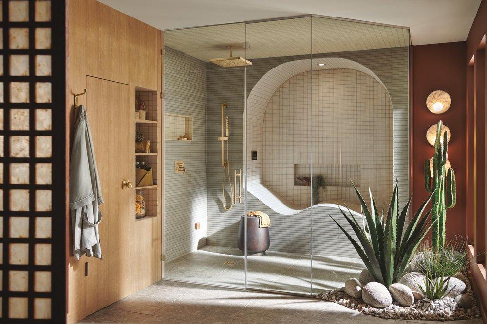 Brizo Luxe Gold Single Function Rain Showerhead 