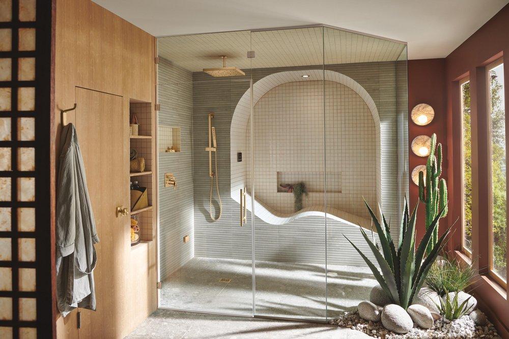 Brizo Luxe Gold Single Function Rain Showerhead 