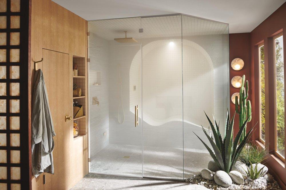 Brizo Luxe Gold Single Function Rain Showerhead 