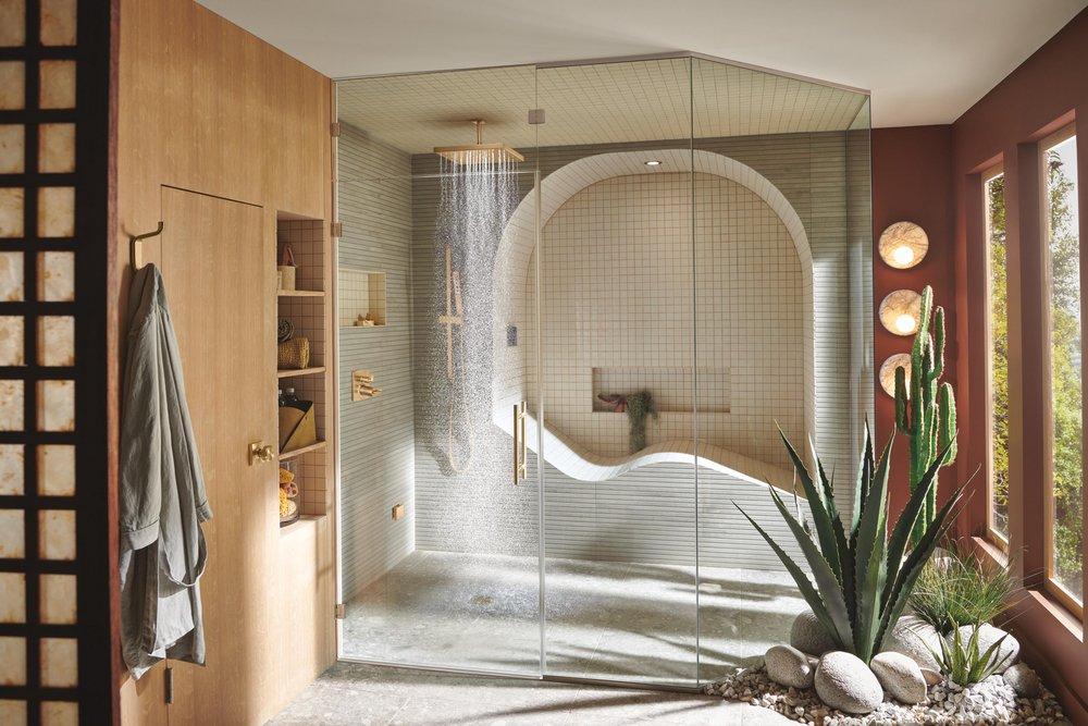 Brizo Luxe Gold Single Function Rain Showerhead 