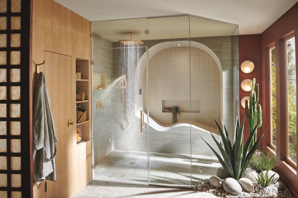 Brizo Luxe Gold Single Function Rain Showerhead 