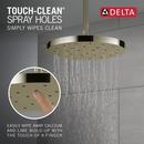 Delta Faucet Polished Nickel Single Function Rain Showerhead 