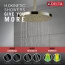 Delta Faucet Polished Nickel Single Function Rain Showerhead 