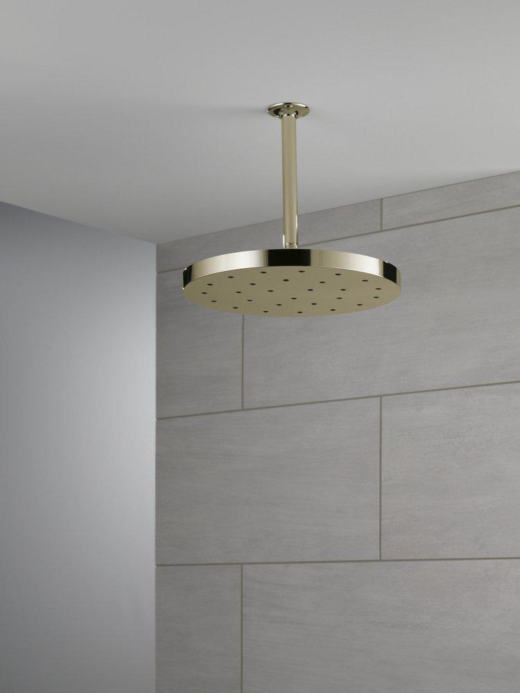 Delta Faucet Polished Nickel Single Function Rain Showerhead 
