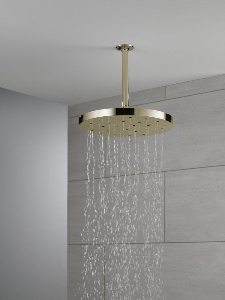 Delta Faucet Polished Nickel Single Function Rain Showerhead 