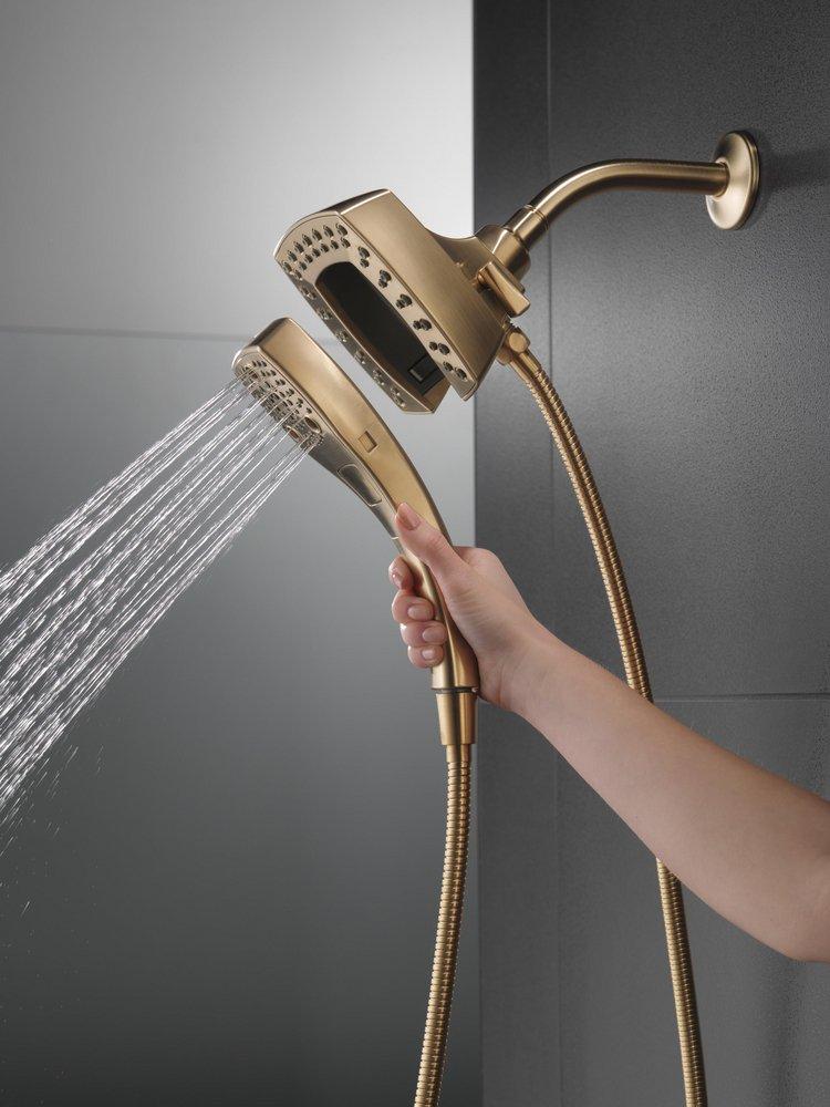Delta Faucet Lumicoat Champagne Bronze Multi Function Hand Shower 