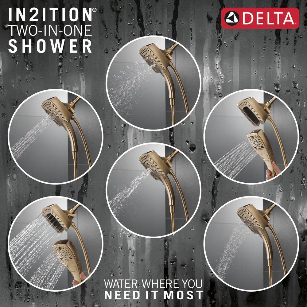 Delta Faucet Lumicoat Champagne Bronze Multi Function Hand Shower 