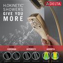 Delta Faucet Lumicoat Champagne Bronze Multi Function Hand Shower 