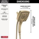 Delta Faucet Lumicoat Champagne Bronze Multi Function Hand Shower 