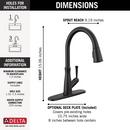 Single Handle Pull Down Kitchen Faucet in Matte Black 