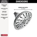 Delta Faucet Lumicoat Chrome Multi Function Showerhead 