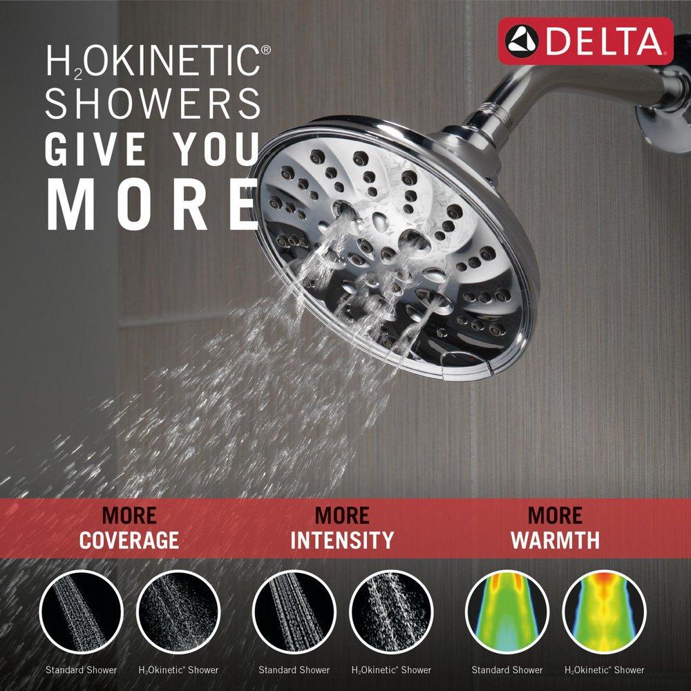 Delta Faucet Lumicoat Chrome Multi Function Showerhead 